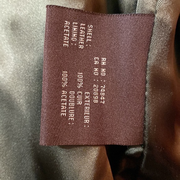 Andrew Marc Leather Moro Jacket Olive - Picture 16 of 16